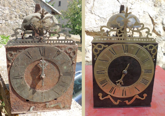Restauration horloge comtoise